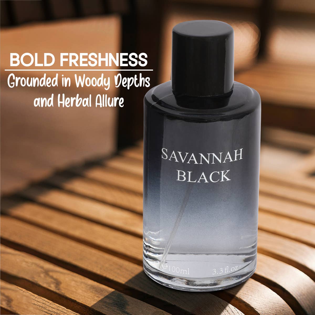 Savannah Black Natural Spray Cologne for Men