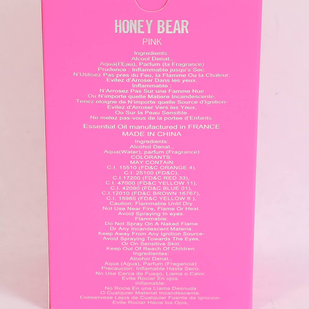Honey Bear Pink Perfume - 100ml