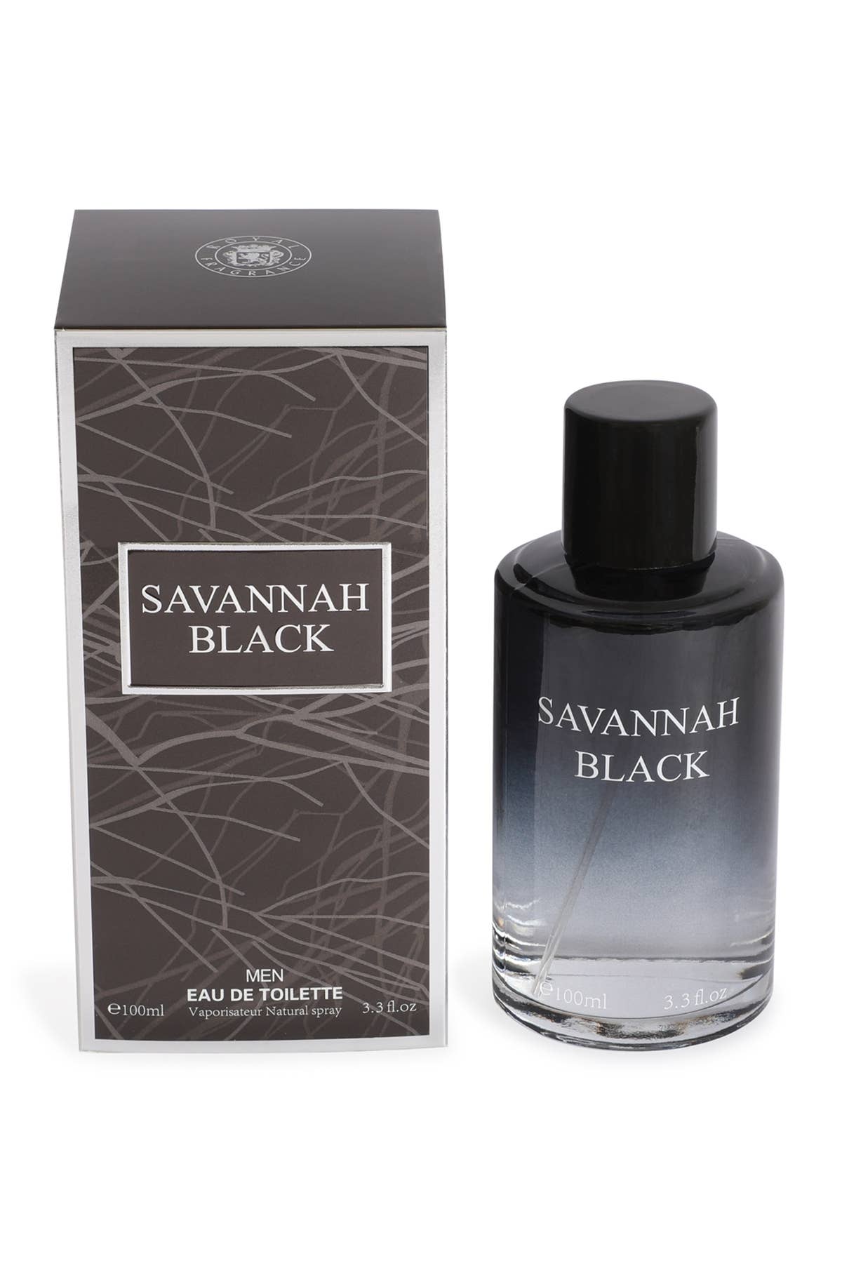Savannah Black Natural Spray Cologne  for Men