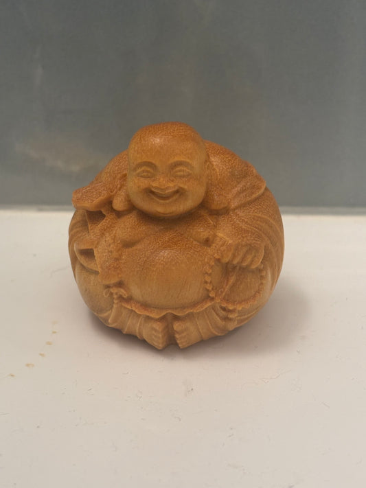 Carved Happy Buddha